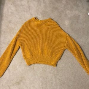 Yellow, thick sweater